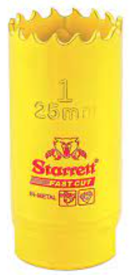 Fast Cut Holesaw Cutter 25mm – Bi-Metal Fast Cut Hole Saw for Steel, Stainless and Pipe Penetrations